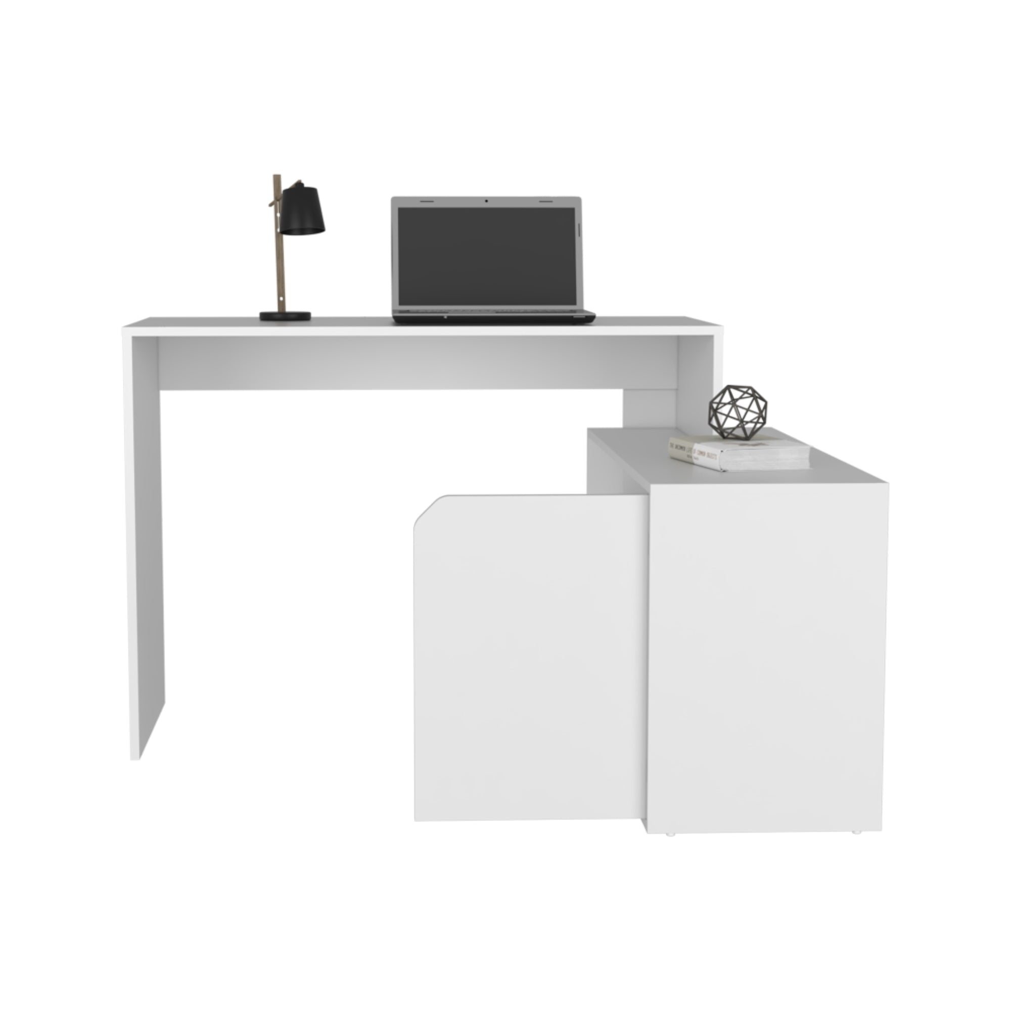 ESCRITORIO EN L 1 PUERTA RENNES BLANCO - 4