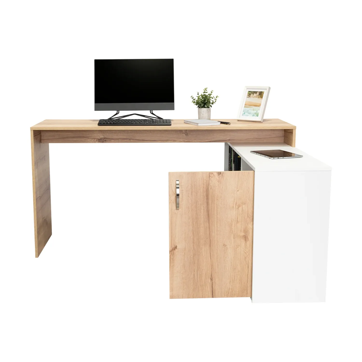 ESCRITORIO EN L 1 PUERTA AXIS 76,5X151,5X116,5 CM - 4