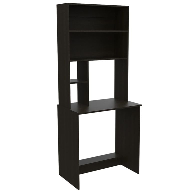 ESCRITORIO CON BIBLIOTECA OFFICE WENGUE 180,7X75,2X48,6 CM - 4