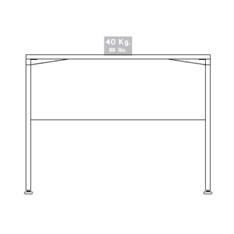 ESCRITORIO M-100 HOME OFFICE NEGRO Y COÑAC 75X100X60 CM - 7