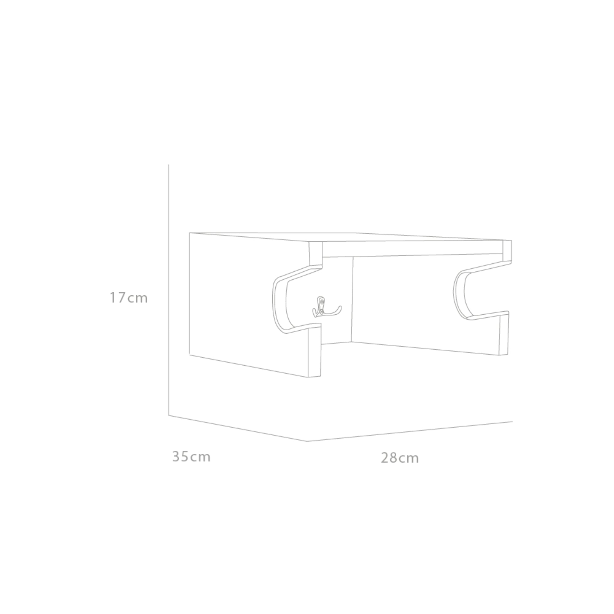 REPISA SOPORTE DE BICICLETA CASPER ROVERE 17,0X28,0X35,0 CM - 7