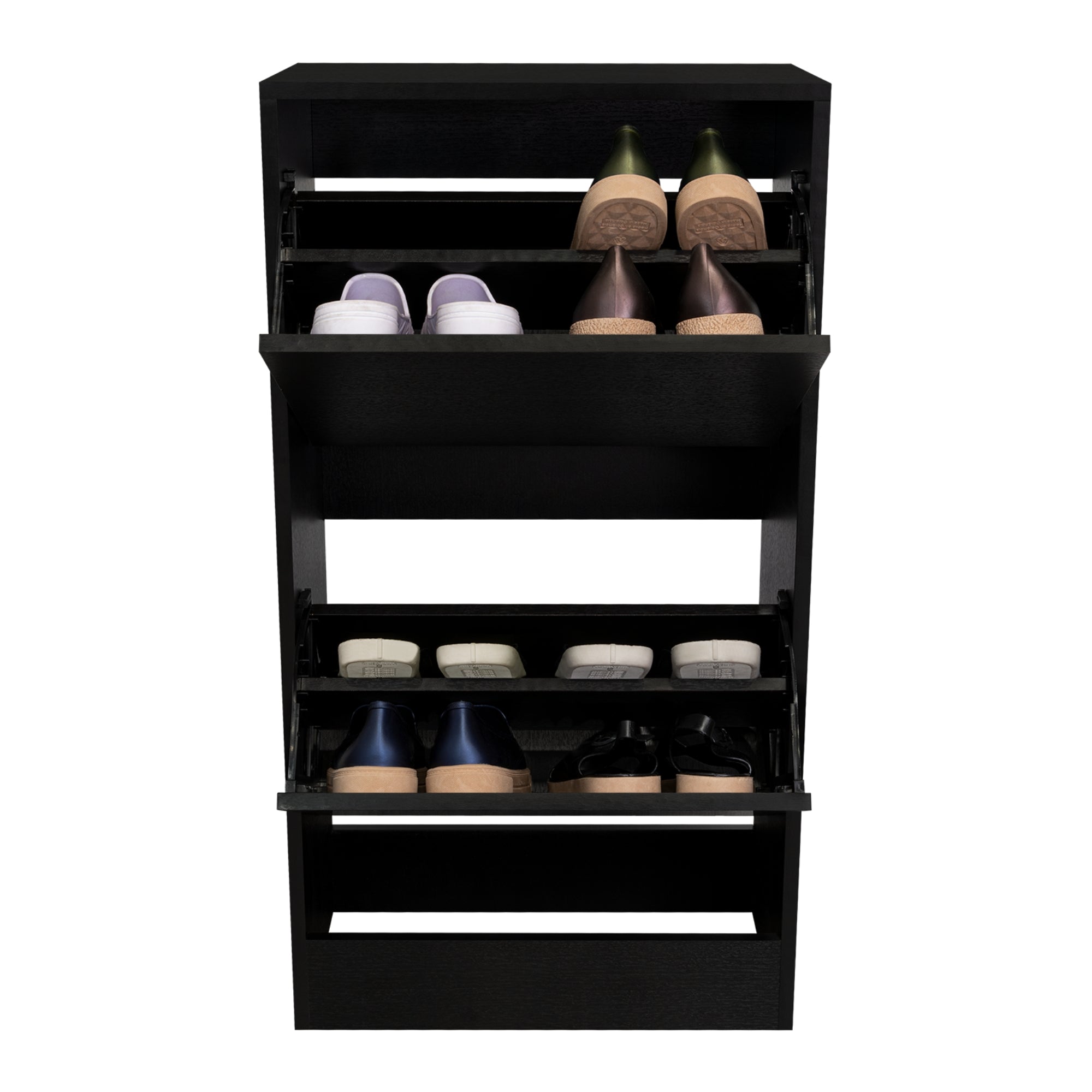 ZAPATERO ORGANIZADOR BELTON 2 NIVELES WENGUE 93,6X49,0X28,0 CM - 4