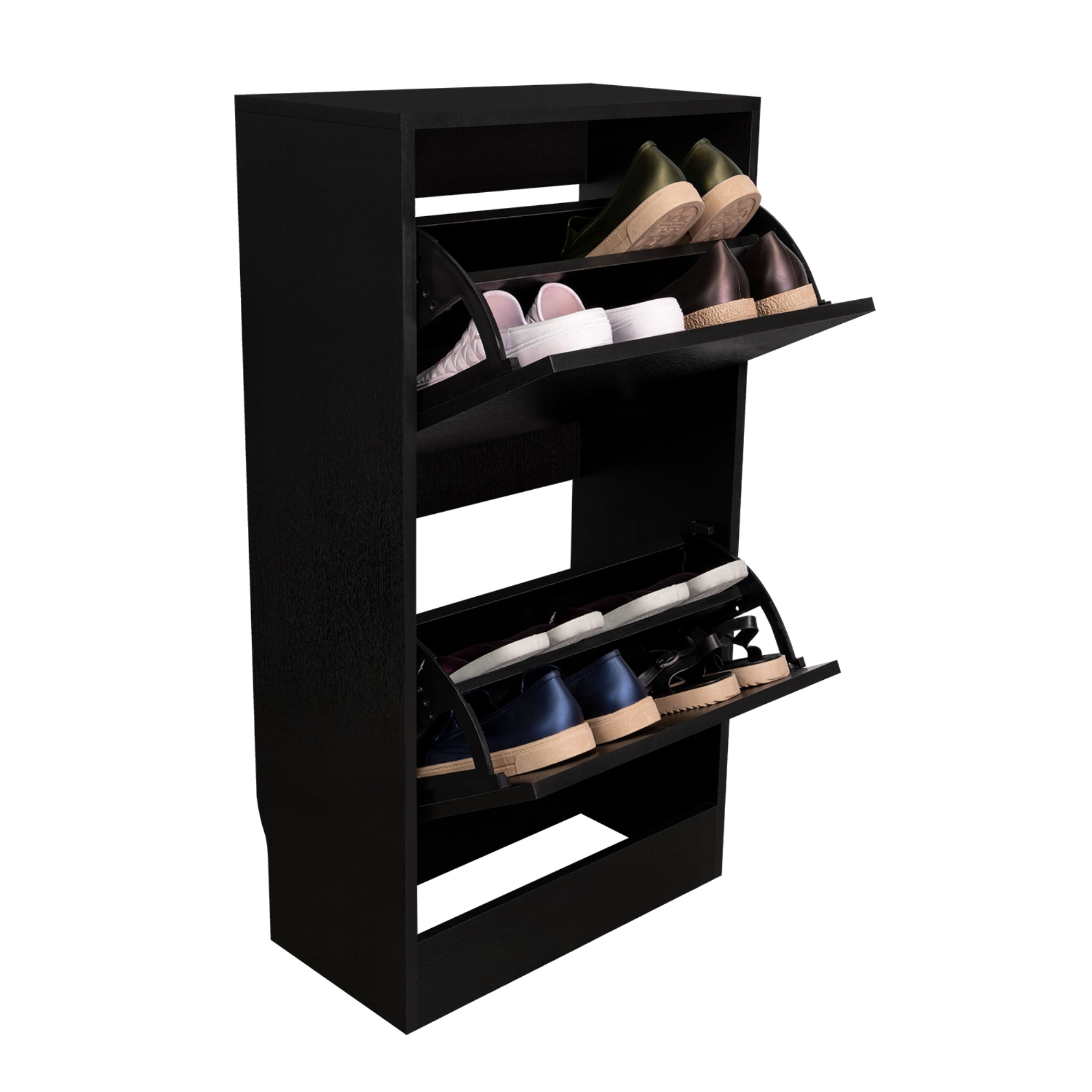 ZAPATERO ORGANIZADOR BELTON 2 NIVELES WENGUE 93,6X49,0X28,0 CM - 5