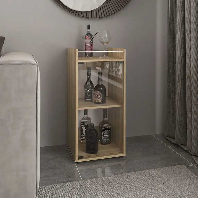 BAR BAJO 1 PUERTA VIDRIO THEBA 81,3X38,1X37,6 CM - 1