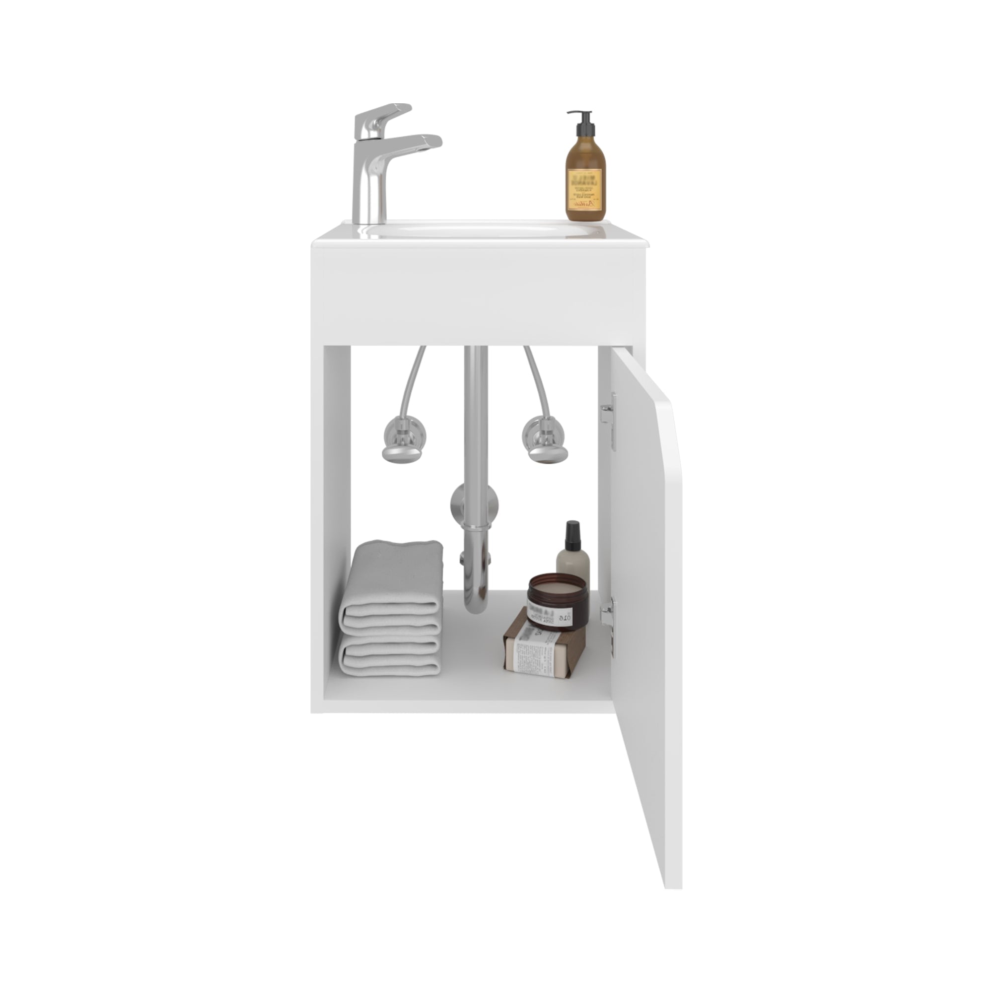 VANITORIO FLOTANTE BETHEL 1 PUERTA 55,0X39,4X32,0 CM - 4