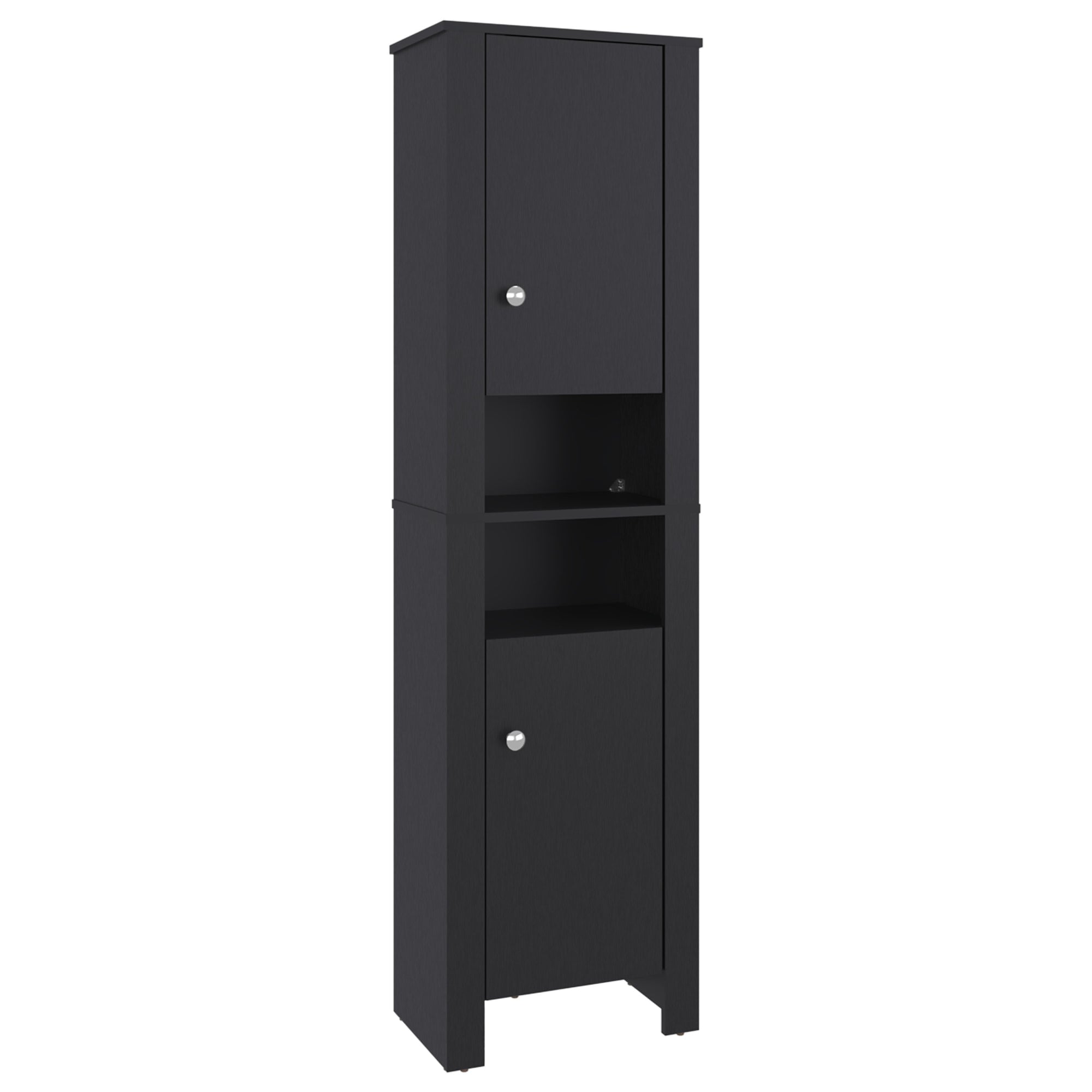 ESTANTE ORGANIZADOR BAÑO VANESSA 2 PUERTAS WENGUE 160,7X44,1X27,6 CM - 1
