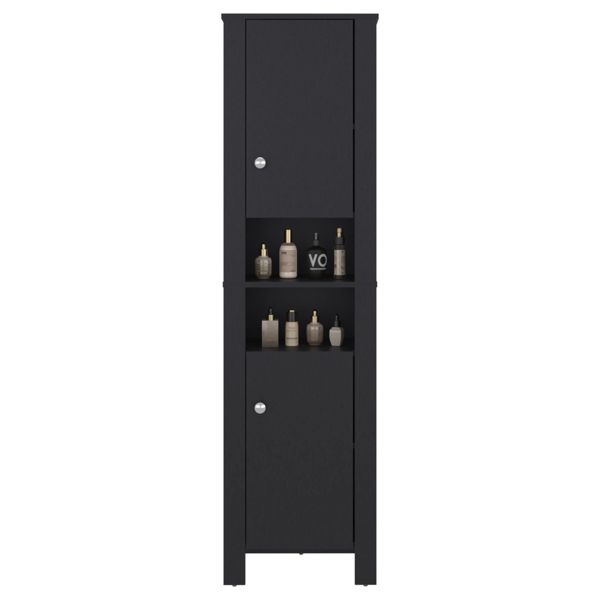 ESTANTE ORGANIZADOR BAÑO VANESSA 2 PUERTAS WENGUE 160,7X44,1X27,6 CM - 3