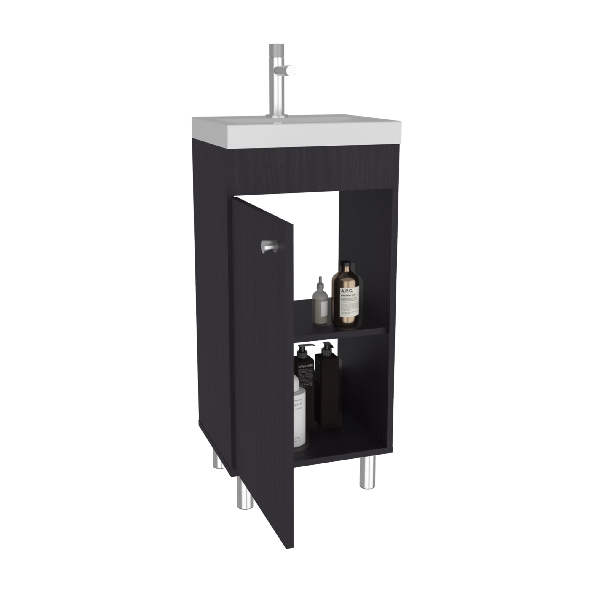 VANITORIO 1 PUERTA RIVERA 84,0X40,2X32,0 CM - 4