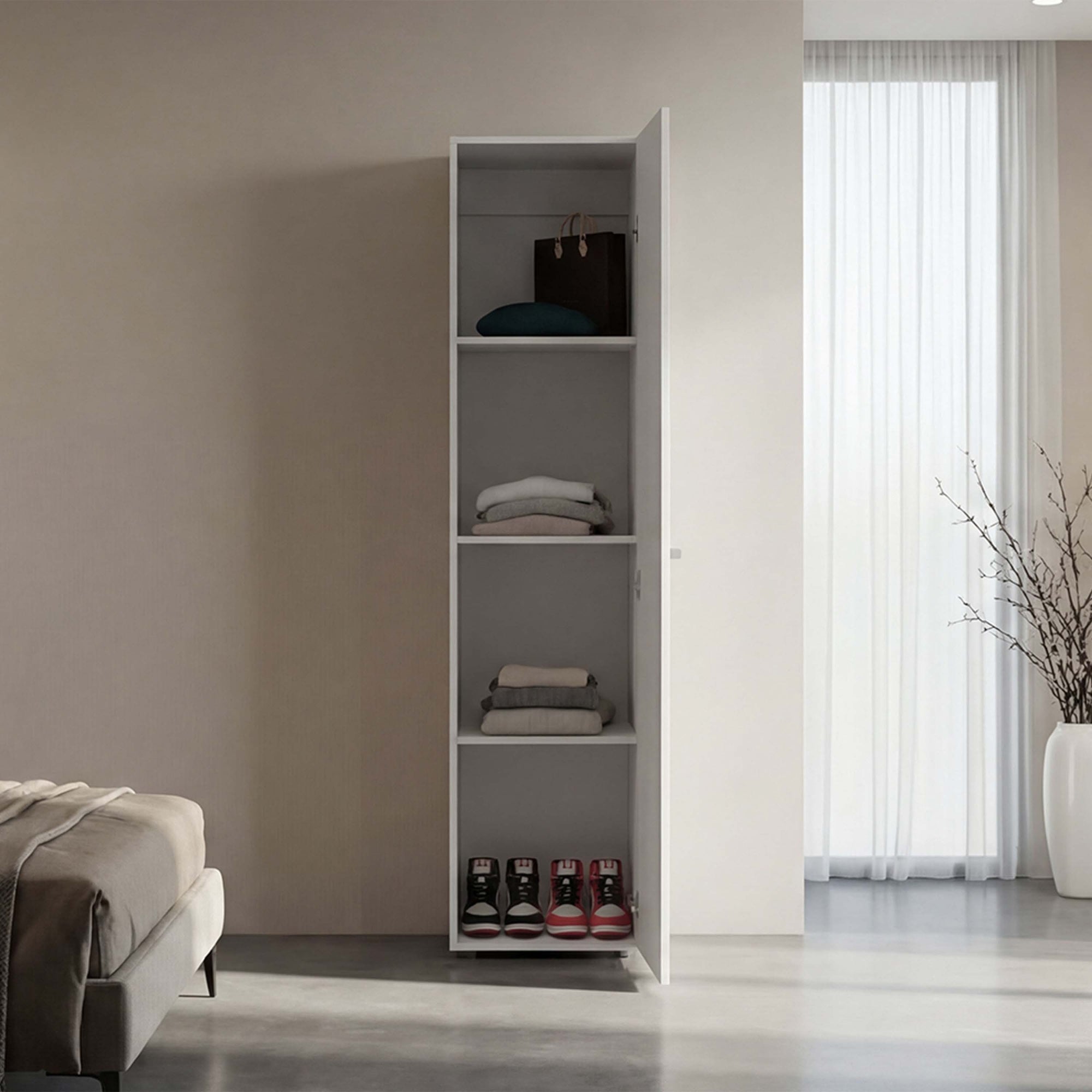 ROPERO 1 PUERTA CON ESPEJO TUHOME DREAMS 170,0X40,0X40,2 CM - 6