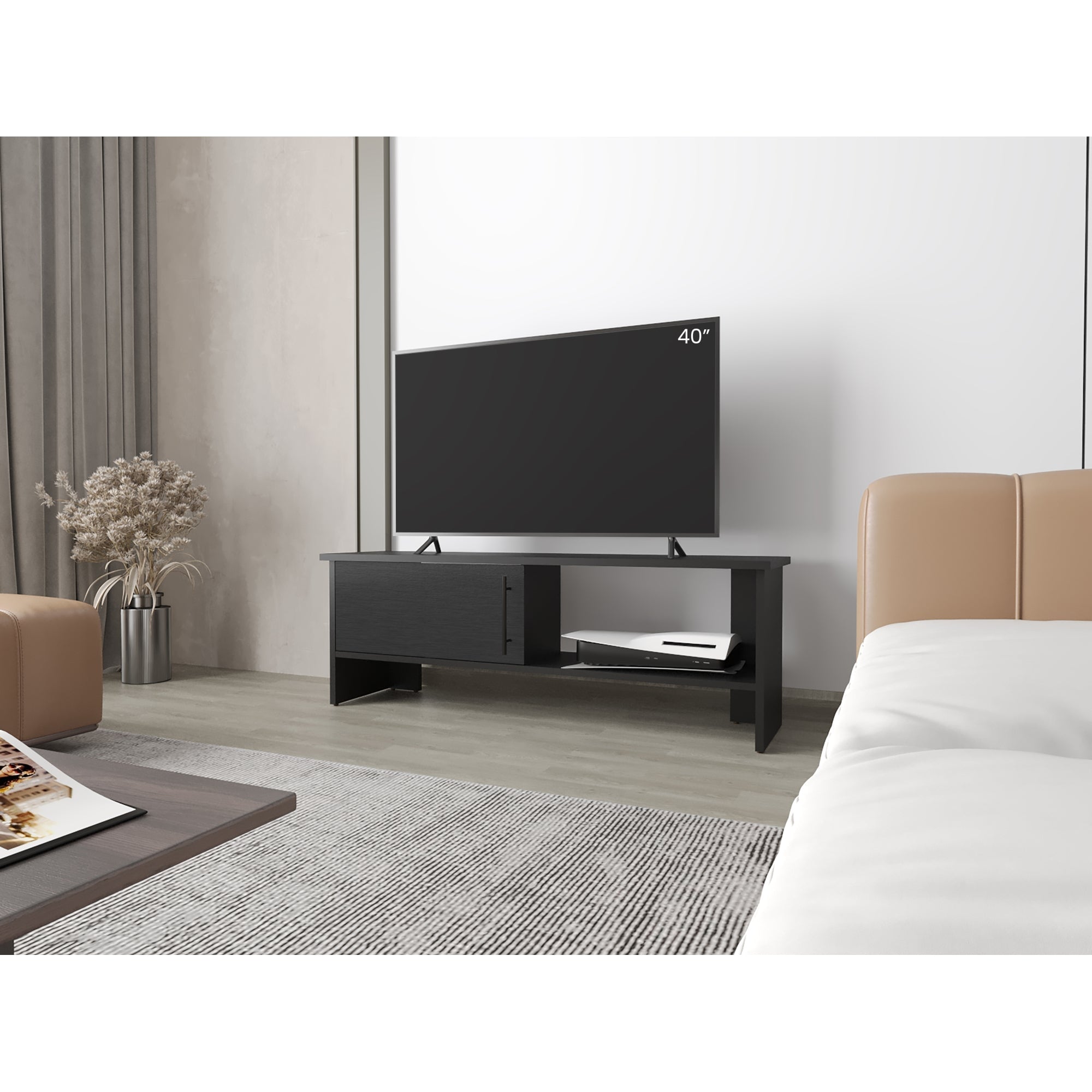 RACK TV 65' NAVIA 1 PUERTA WENGUE 42,2X120,3X31,1 CM - 5