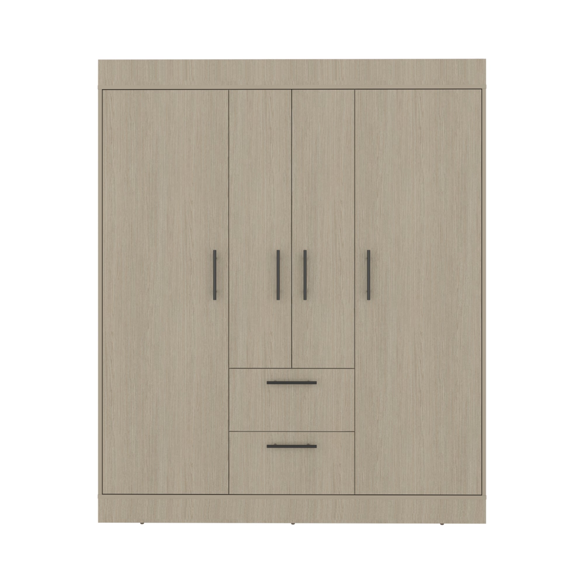 ROPERO 4 PUERTAS 2 CAJONES 150 VM CARTAGENA Y WENGUE 177,9X150,3X50,4 CM - 2