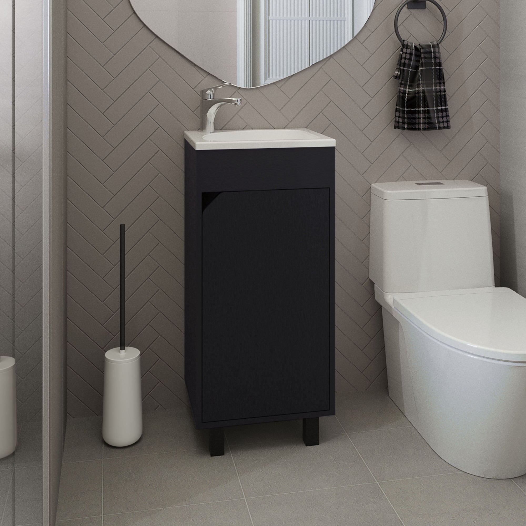 VANITORIO 1 PUERTA BETHEL 86,4X40,0X32,5 CM - 5