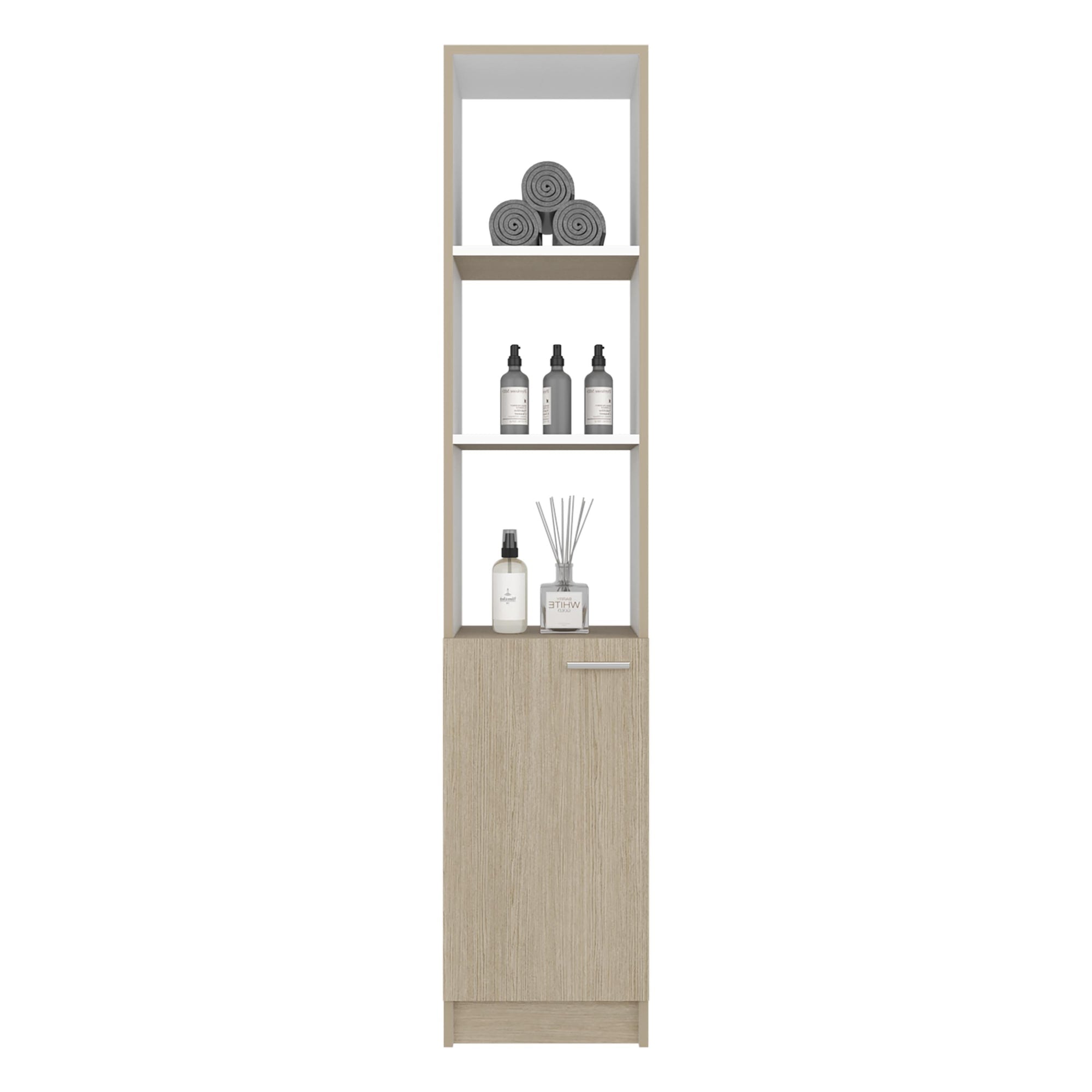 ESTANTE ALTO DE BAÑO 1 PUERTA BATH 162,2X33,0X26,8 CM - 3