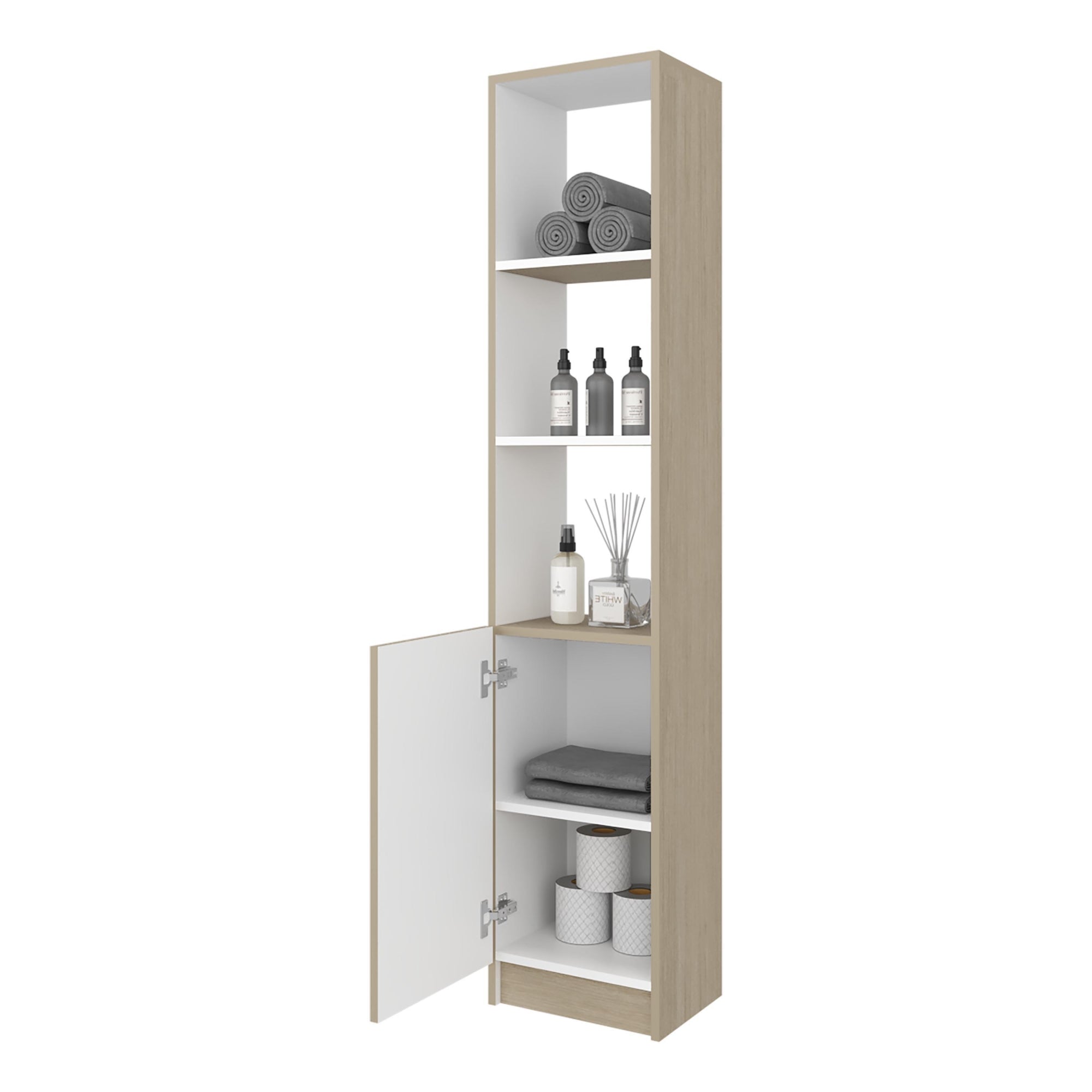 ESTANTE ALTO DE BAÑO 1 PUERTA BATH 162,2X33,0X26,8 CM - 4