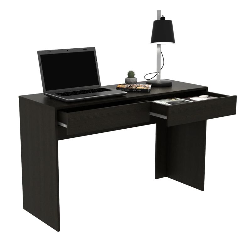 ESCRITORIO 2 CAJONES ACRE WENGUE 75,0X120,2X45,0 CM - 4