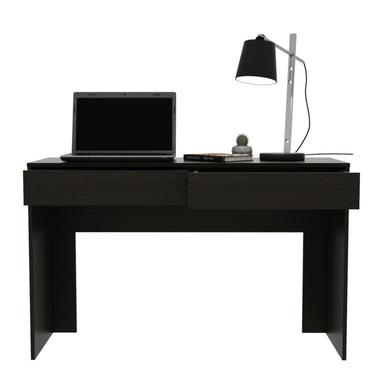 ESCRITORIO 2 CAJONES ACRE WENGUE 75,0X120,2X45,0 CM - 5