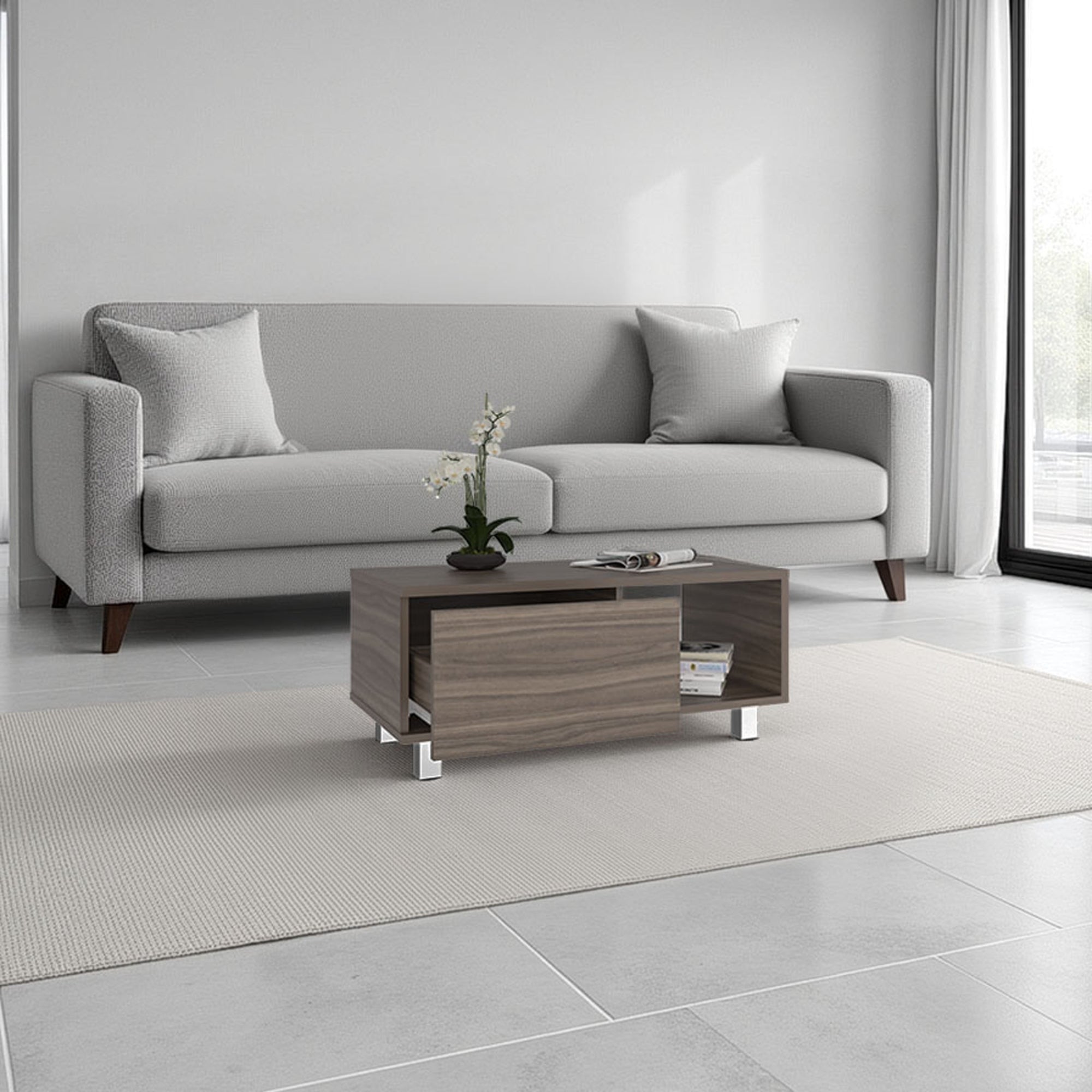 MESA DE CENTRO 1 CAJÓN TORENCE 35,0X80,1X40,1 CM - 5