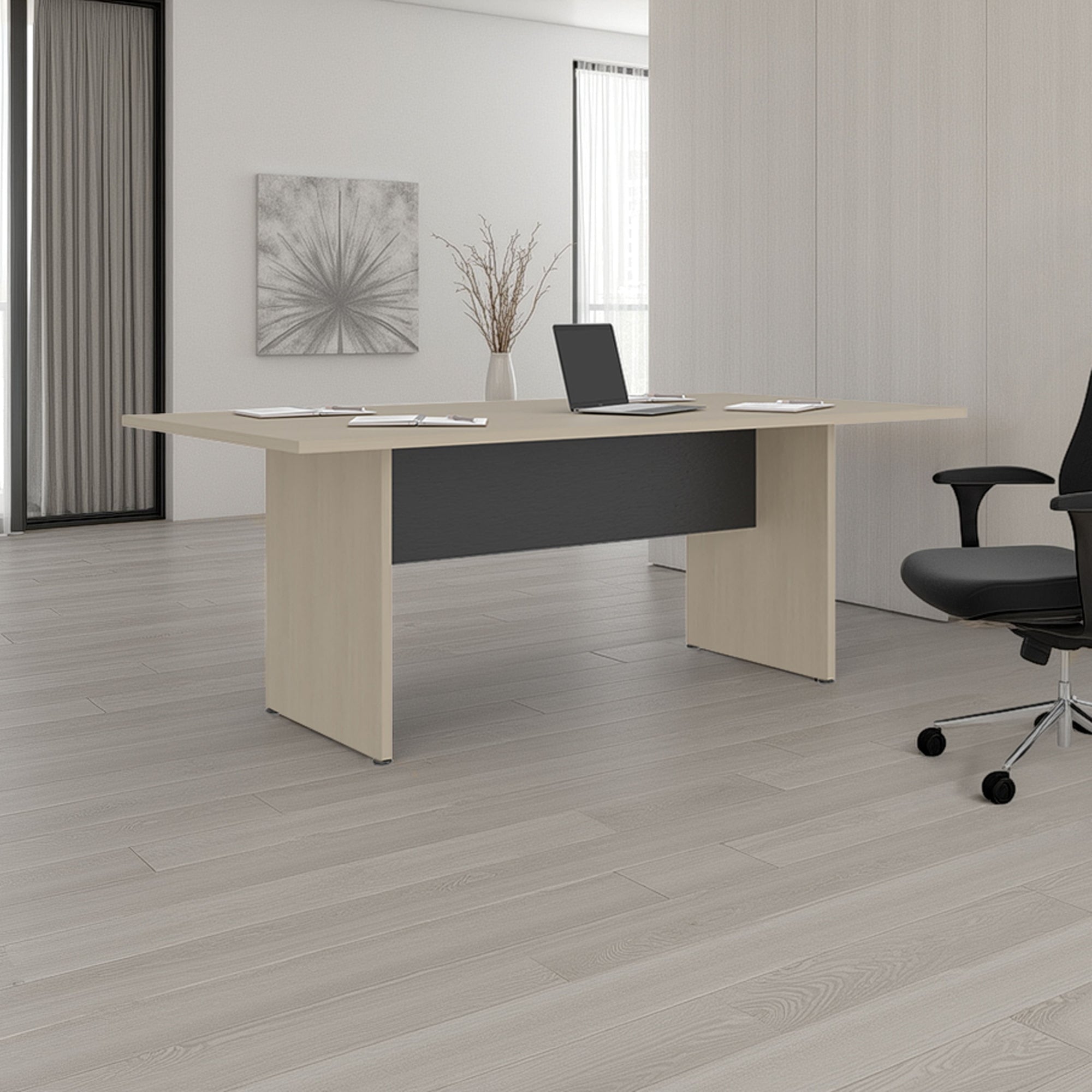 MESA DE REUNION HOME OFFICE M-200 CARTAGENA Y WENGUE 75,0X200,0X100,0 CM - 5