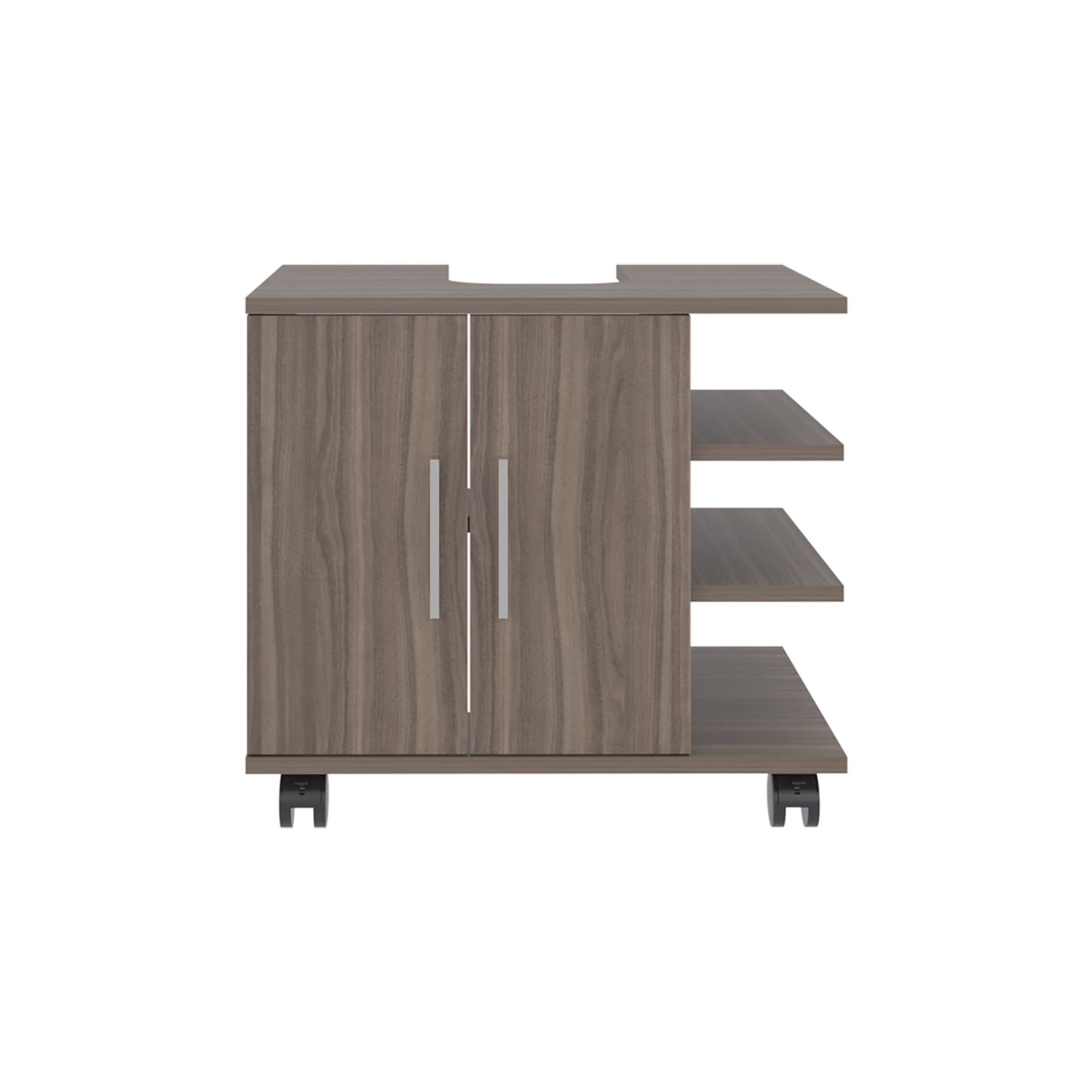 MUEBLE PARA LAVAMANOS 2 PUERTAS BATH AVELLANA Y BLANCO 50,0X55,0X41,4 CM - 2
