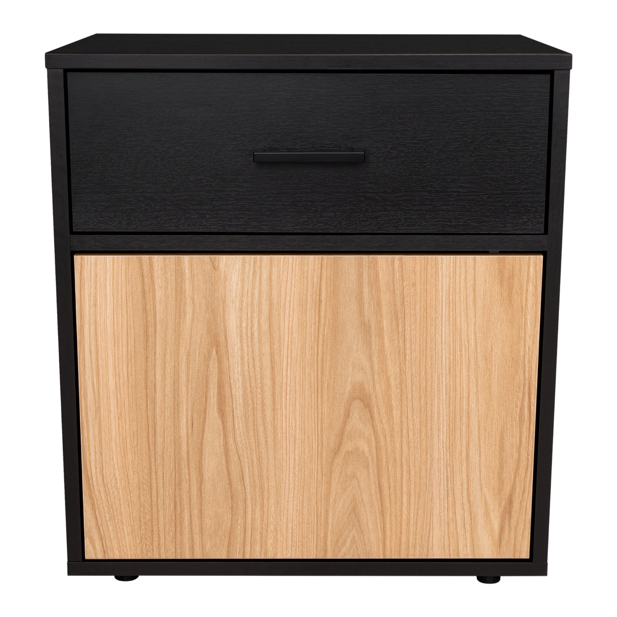 VELADOR 1 PUERTA 1 CAJON GRAYSON WENGUE Y FRESNO 55,0X50,0X37,6 CM - 2