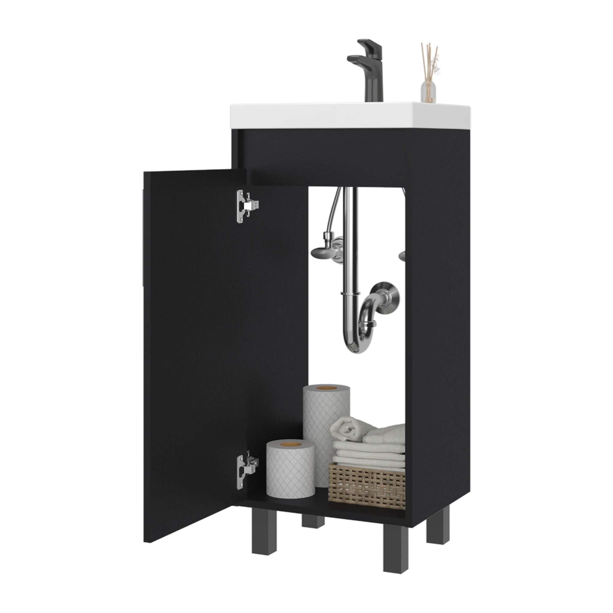 VANITORIO 1 PUERTA OXFORD 86,4X39,6X32,5 CM - 4