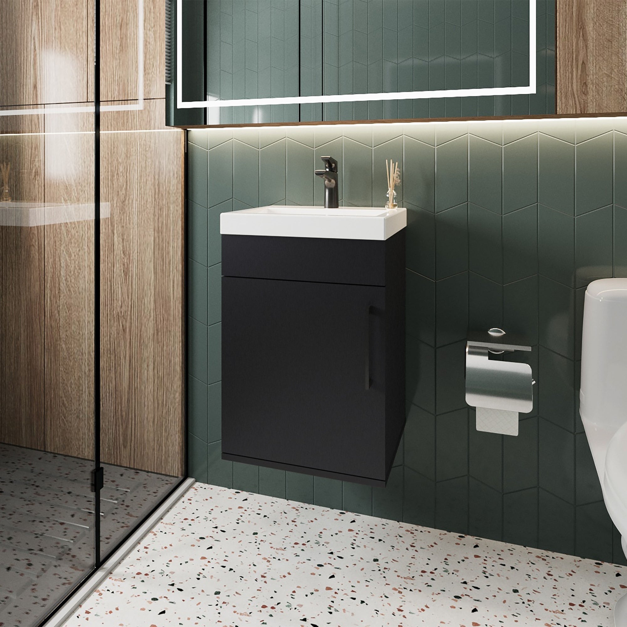 VANITORIO FLOTANTE 1 PUERTA OXFORD 54,1X39,6X32,5 CM - 5