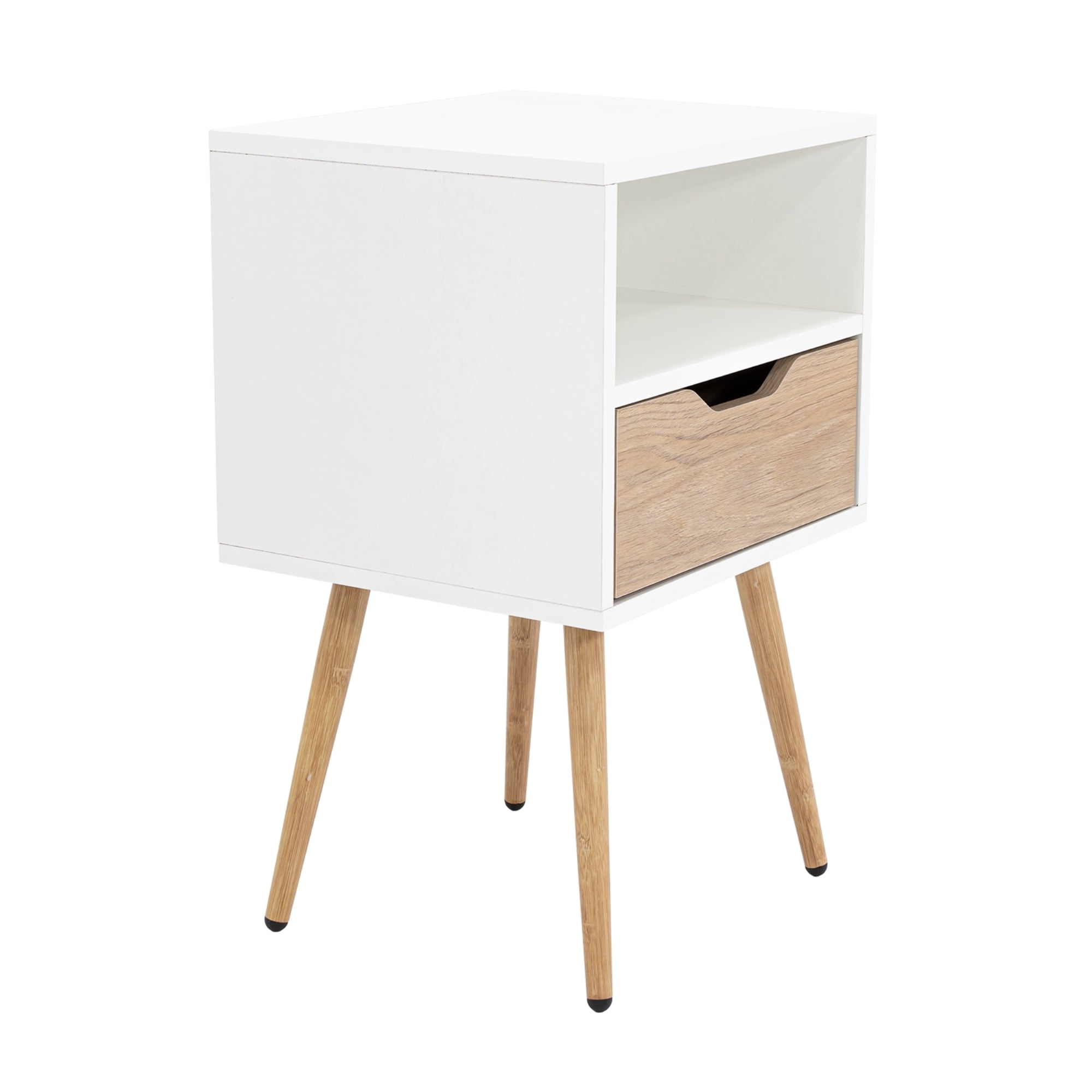 VELADOR 1 CAJÓN OTOM BLANCO Y ROVERE 63,0X40,0X35,0 CM - 5