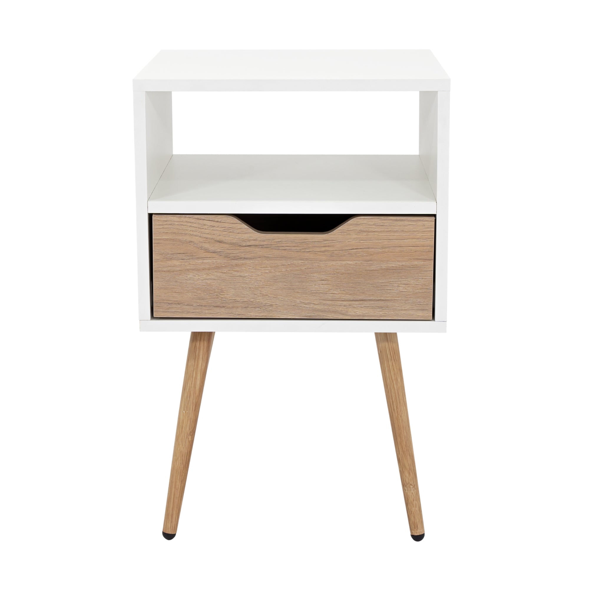 VELADOR 1 CAJÓN OTOM BLANCO Y ROVERE 63,0X40,0X35,0 CM - 6