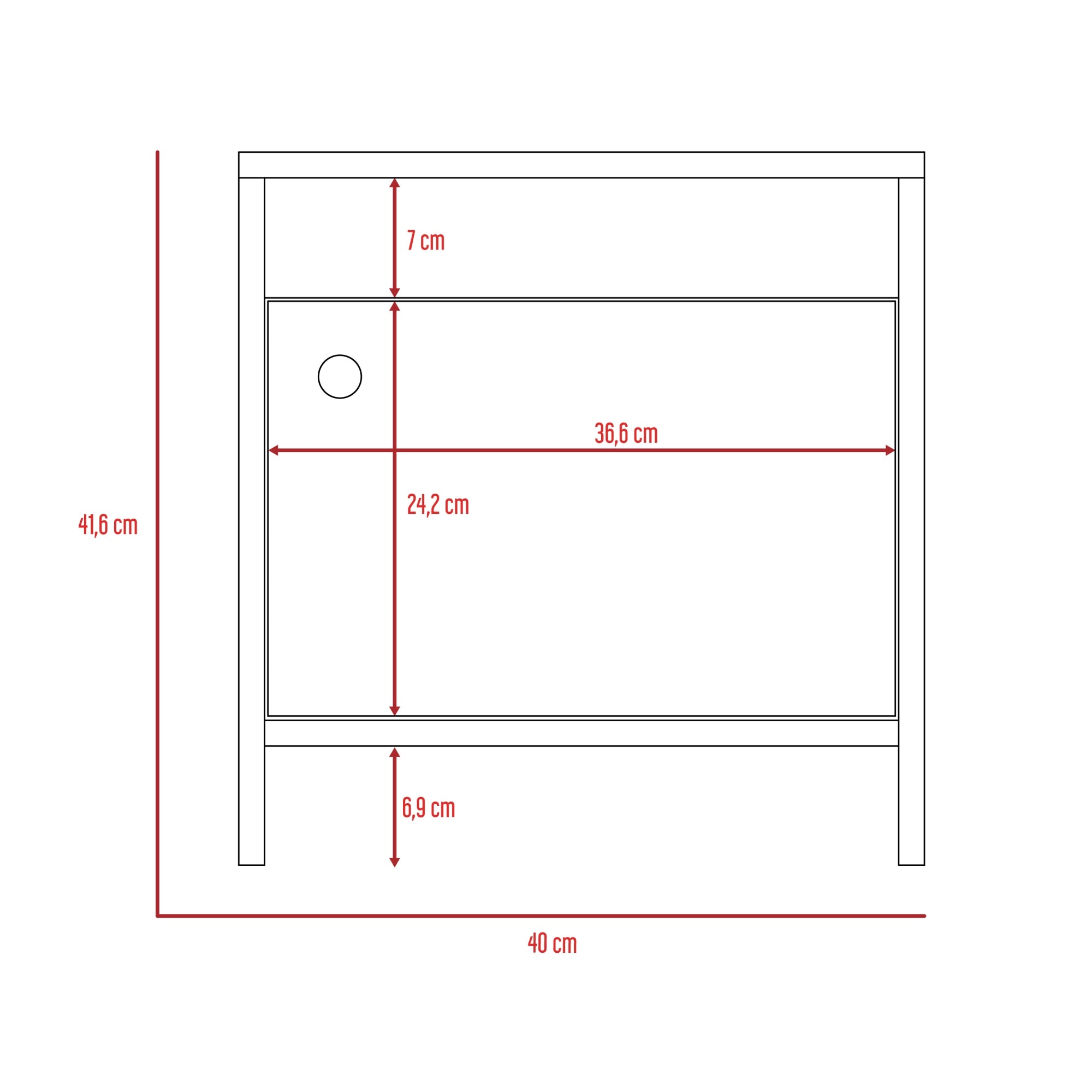 VELADOR 1 PUERTA COLORE MILAN Y BLANCO 41,6X40,0X35,2 CM - 10