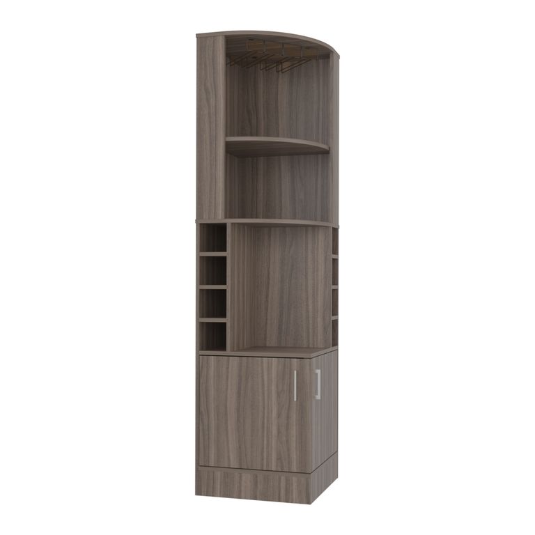 BAR ESQUINERO 2 PUERTAS 8 BOTELLEROS Y PORTACOPAS SYRAH 180,6X46,9X46,9 CM - 5