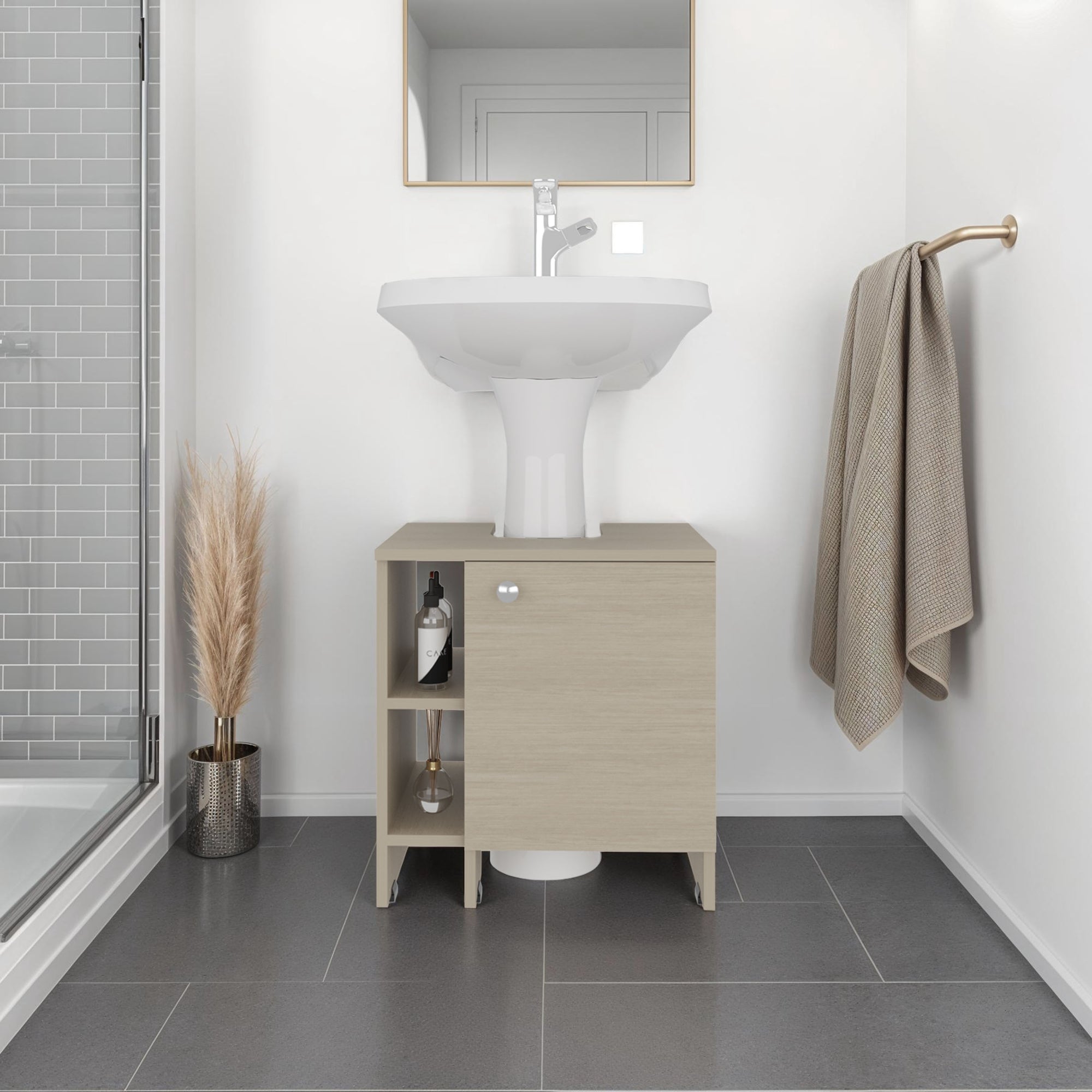 MUEBLE PARA LAVAMANOS 1 PUERTA BASIC 50,9X47,0X37,4 CM - 4