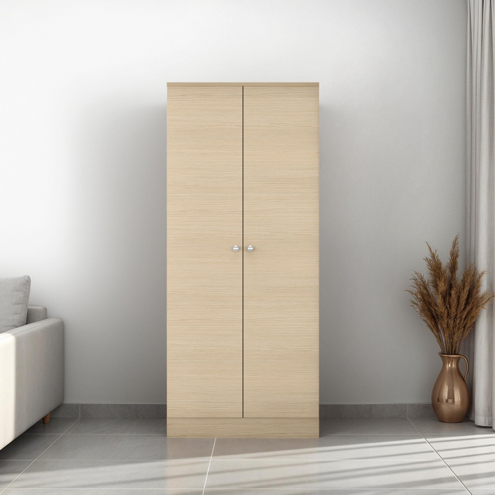 BAR ALTO 2 PUERTAS 1 CAJON ESPEJO INTERIOR 18 BOTELLEROS Y PORTACOPAS MALBEC CARTAGENA 175,0X150,6X42,5 CM - 3
