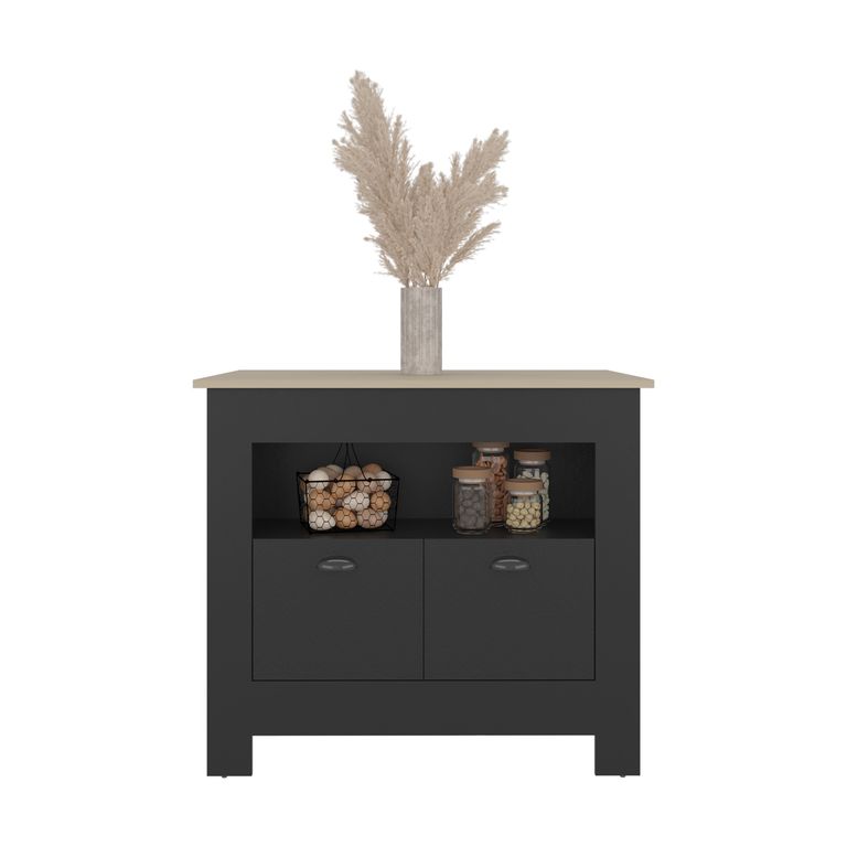 ISLA DE COCINA 2 PUERTAS ARLET WENGUE Y CARTAGENA 89,9X103,0X70,0 CM - 3