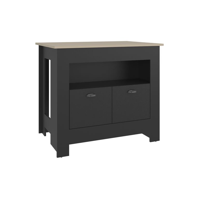 ISLA DE COCINA 2 PUERTAS ARLET WENGUE Y CARTAGENA 89,9X103,0X70,0 CM - 5