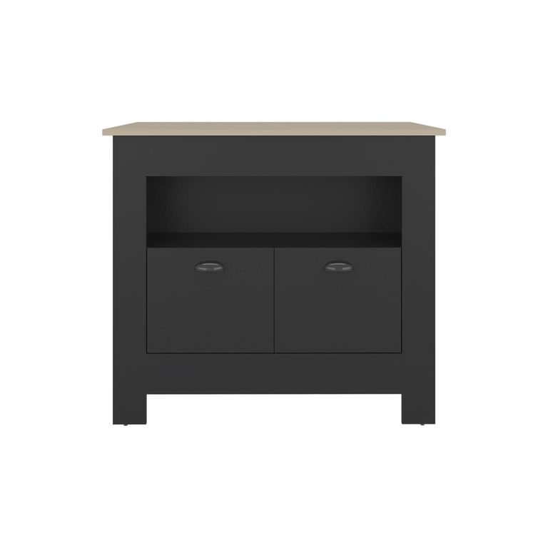 ISLA DE COCINA 2 PUERTAS ARLET WENGUE Y CARTAGENA 89,9X103,0X70,0 CM - 6