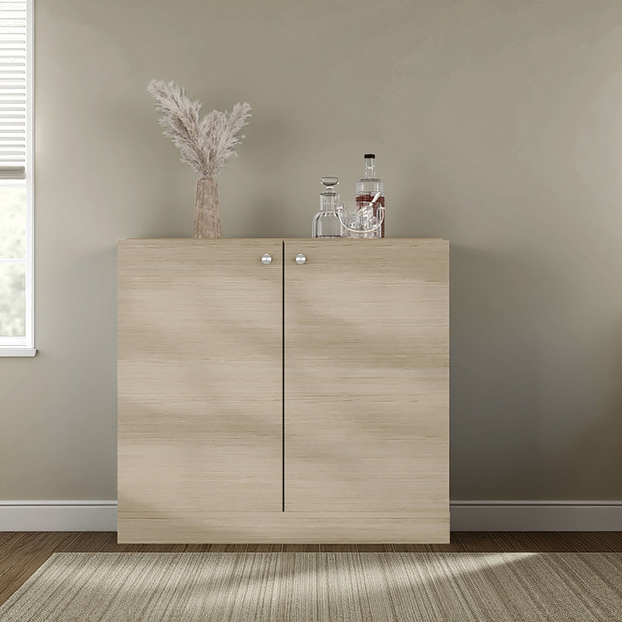 BAR BAJO 2 PUERTAS 1 CAJON 12 BOTELLEROS Y PORTACOPAS SINTRA CARTAGENA 94,8X204,0X51,5 CM - 3