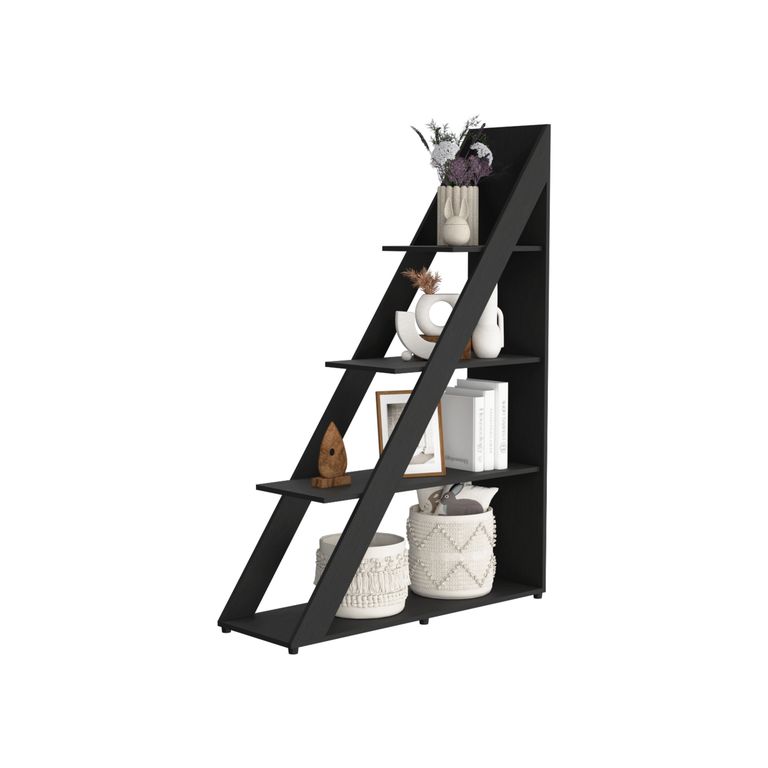 BIBLIOTECA DIAGONAL LORAIN 3 REPISAS WENGUE 150,0X105,0X34,9 CM - 3