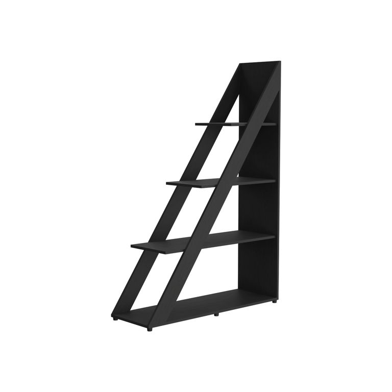 BIBLIOTECA DIAGONAL LORAIN 3 REPISAS WENGUE 150,0X105,0X34,9 CM - 5