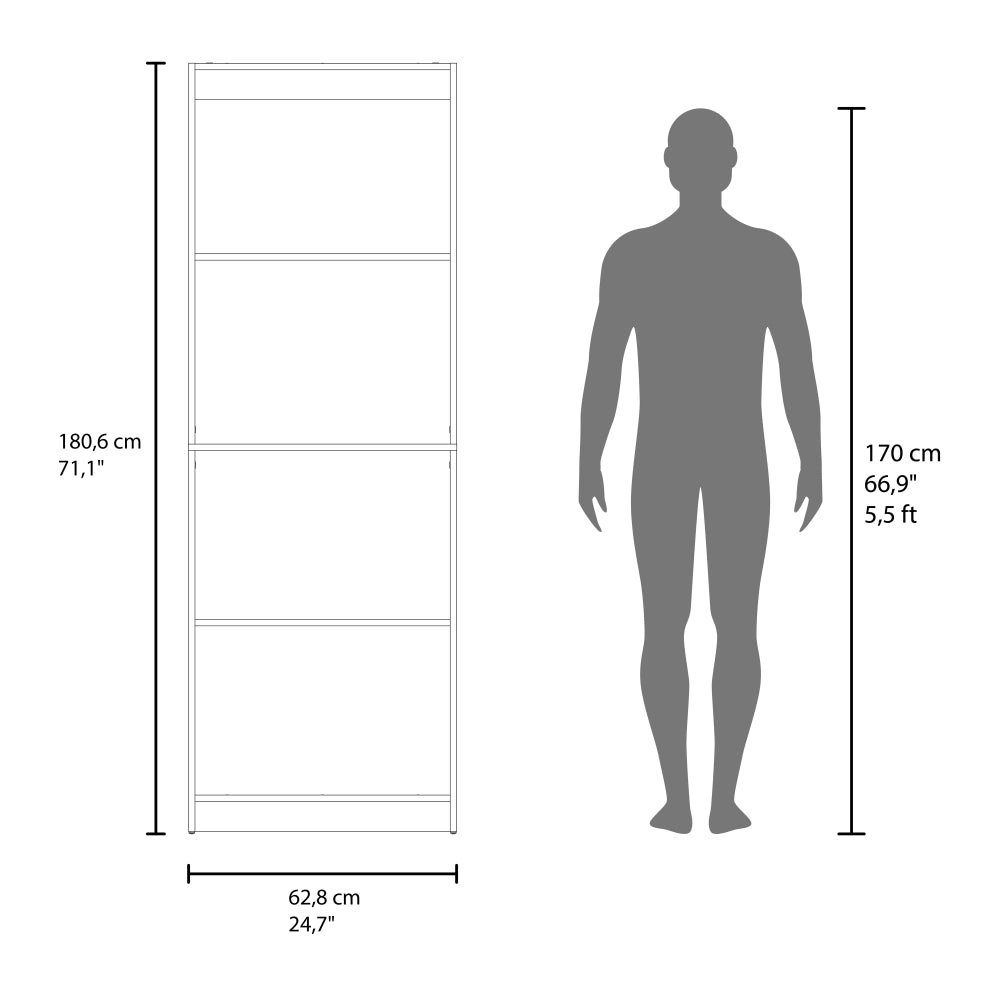 ESTANTE 4 NIVELES HOME-E1 180,6X62,8X29,9 CM - 7