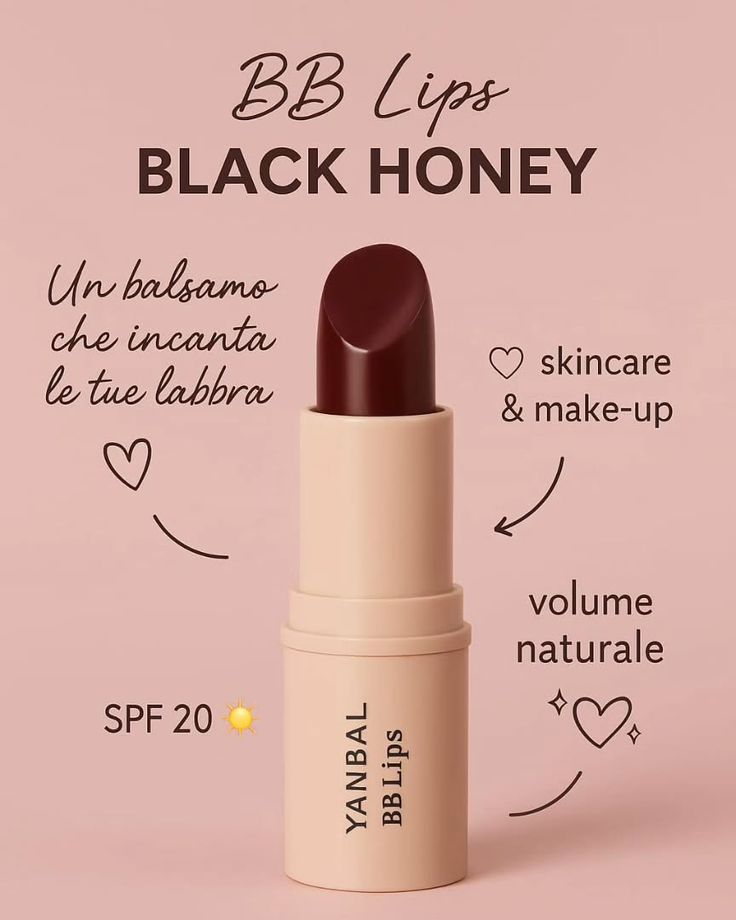 BB Lips Bálsamo Hidratante para Labios Black Honey FPS 20 YANBAL - 5