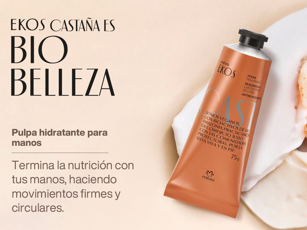 EKOS PULPA HIDRATANTE PARA MANOS DE CASTAÑA 75 G - 2
