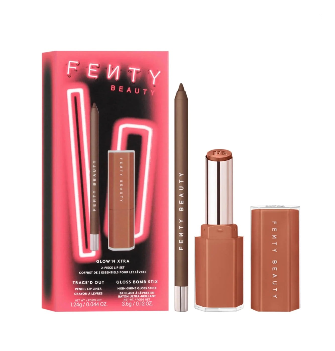 LIP COMBO GLOWN EXTRA FENTY BEAUTY DE RIHANNA 2 PZS - 1
