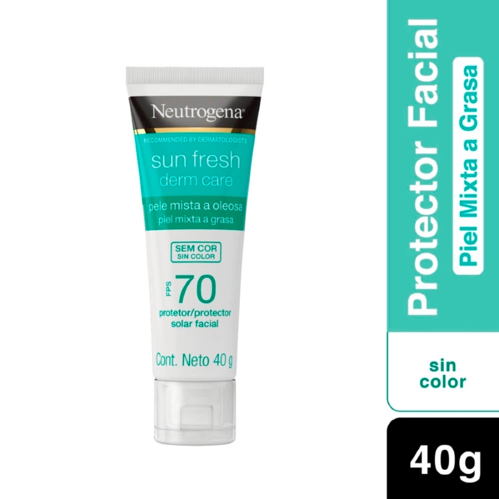 PROTECTOR SOLAR FACIAL NEUTROGENA SUN FRESH DERM CARE FPS70 40 GR - 2