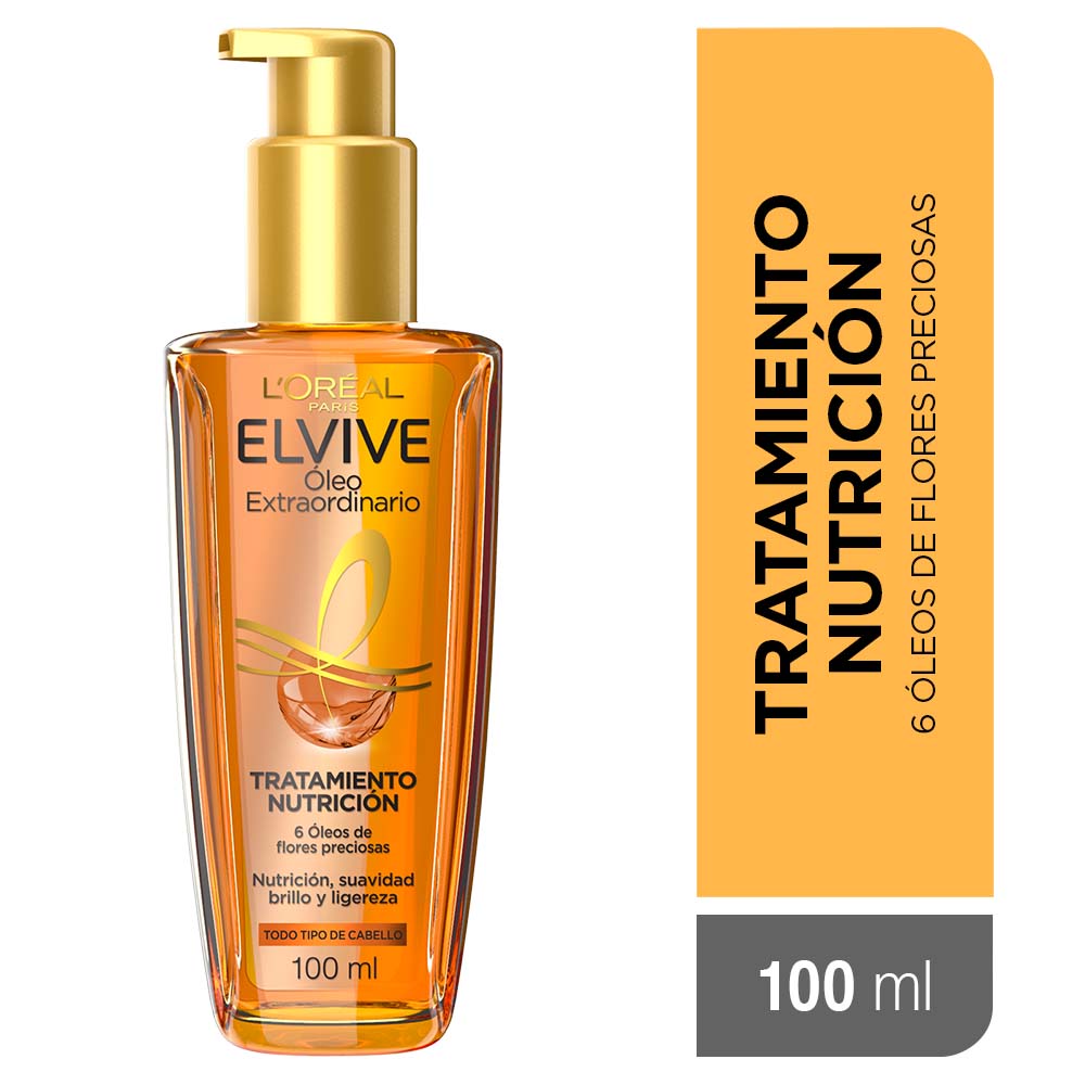 ACEITE PARA EL CABELLO L'OREAL EXTRAORDINARY OIL 100 ML DE ELVIVE - 1