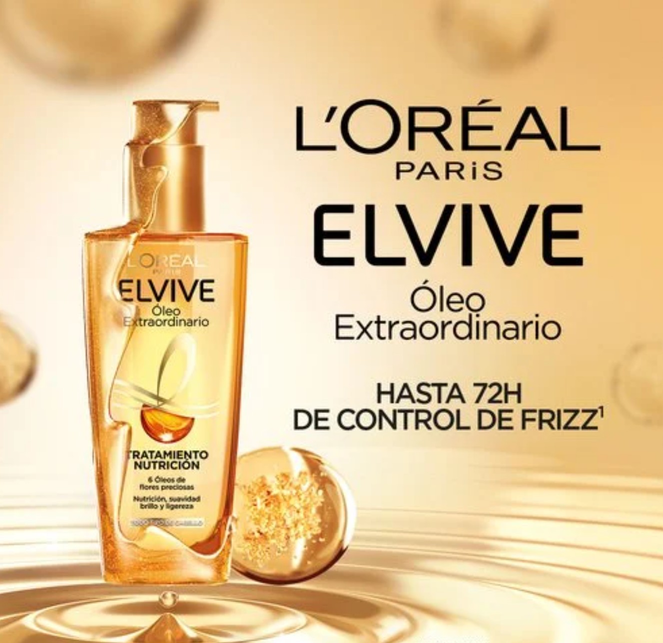 ACEITE PARA EL CABELLO L'OREAL EXTRAORDINARY OIL 100 ML DE ELVIVE - 3