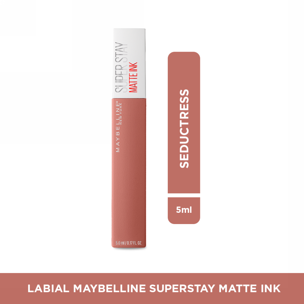 LABIAL MAYBELLINE LÍQUIDO SUPERSTAY NY MATTE INK TONO SEDUCTRESS - 1