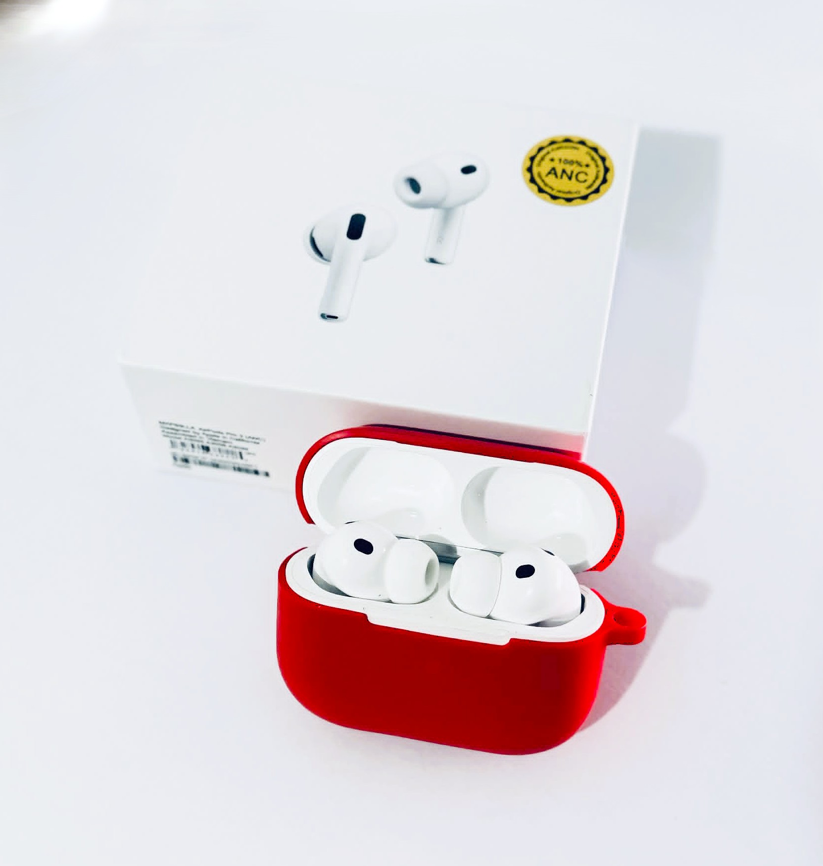 AUDIFONOS AIRPODS PRO 3ER GENERACIÓN ANC COMPATIBLE IPHONE Y ANDROID + FUNDA DE SILICONA - 4