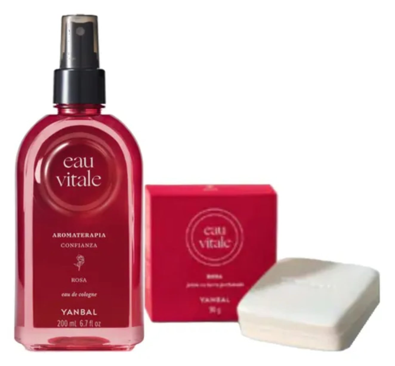 YANBAL EAU VITALE ROSA COLONIA RELAJANTE CON JABÓN BARRA - 1