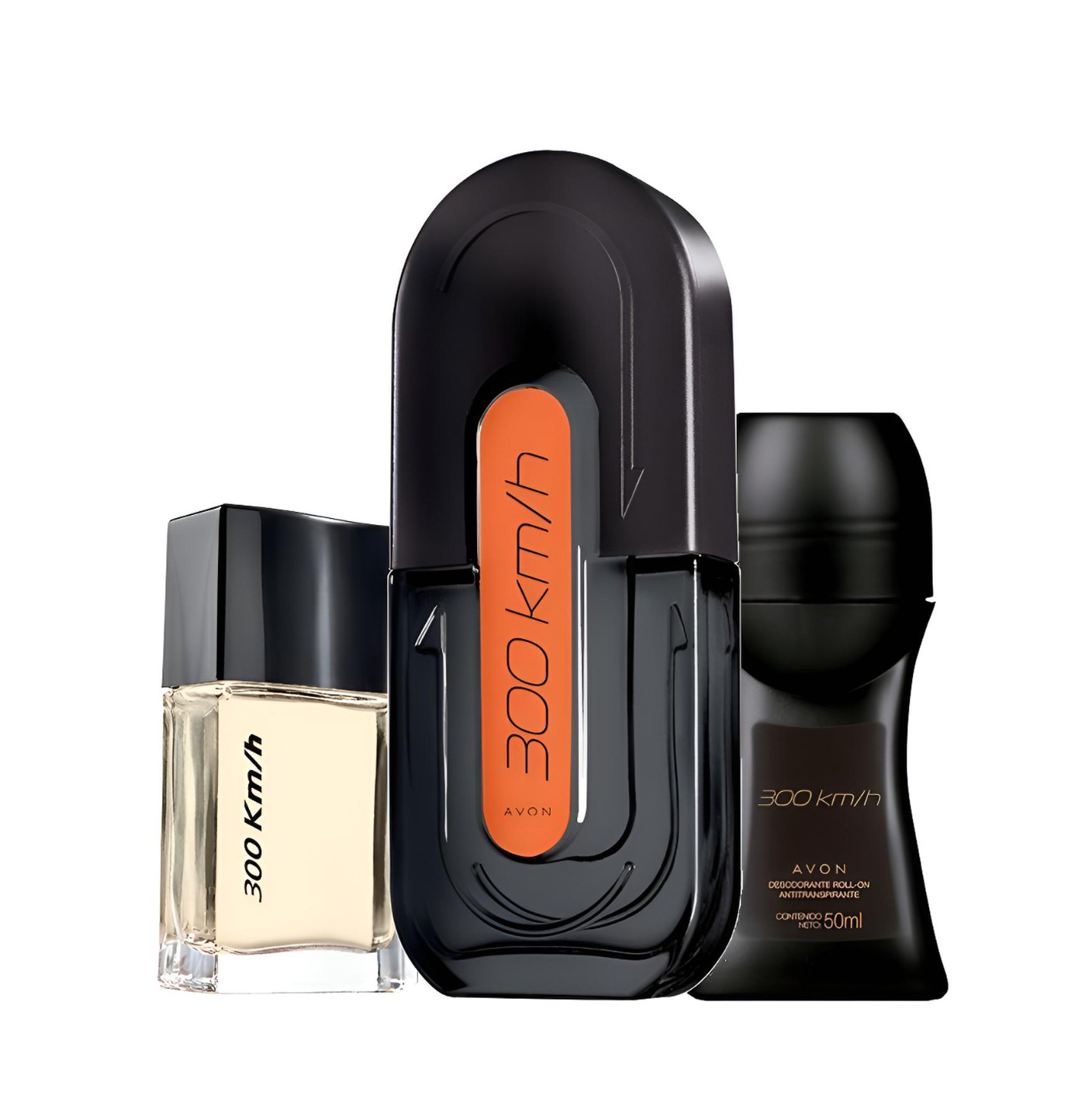 PERFUME DE HOMBRE 300 KM/H CON MINI Y DEO ROLL ON AVON - 2