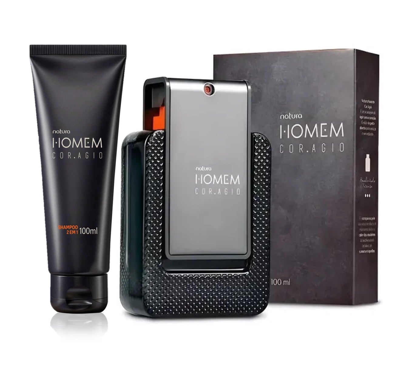 PERFUME DE HOMBRE HOMEM CORAGIO CON SHAMPOO 2 EN 1 CORPORAL - 1